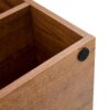 Modern 2 Piece Cube TV Stand With Open Storage, L Shaped Design - Walnut - Image 9