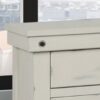 3 Drawer Elegant Nightstand - White - Image 3