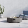 Fiber Reinforced Outdoor Fire Pit Table - Black / Gray - Image 5