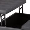 Ellis - Coffee Table Storage Ottoman - Stone Gray - Image 8