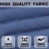 2 Piece Outdoor Chaise Lounge Chair Cushion Replacement Set - Navy Blue - Image 5
