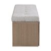 Shoe Storage Bench Entryway Shoe Cabinet Storage Ottoman With Padded Seat Cushion And Double Doors For Entryway, Hallway And Bedroom - Light Gray - Image 17