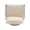 Modern Curved Aluminum Lounge Chair With Stylish Rope Weave Design And Cushioned Comfort - Beige / Natural - Image 10