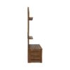 Storage Bench With Rack - Teak - Image 7
