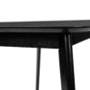 Mid Century Dining Table With Rubberwood Legs And Faux Wood Tabletop - Black - Image 11