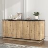 Multi Functional Sideboard, An Ideal Choice For TV And Tableware Storage In Modern Homes - Black - Image 7