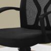 Office Chair Adjustable Height, Swivel, Ergonomic, Armrests, Mesh, Contemporary & Modern - Black - Image 3
