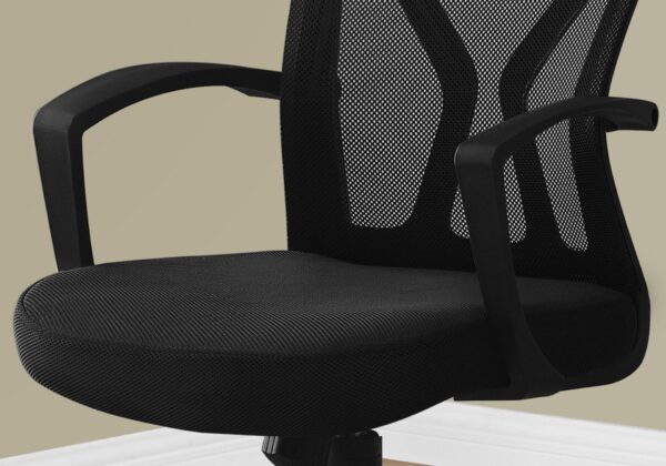 Office Chair Adjustable Height, Swivel, Ergonomic, Armrests, Mesh, Contemporary & Modern - Black