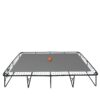 10Ft By 17Ft Rectangule Trampoline With Powder-Coated Galvanized Steel Tubes With Basketball Hoop System Advanced Ladder - Green - Image 5