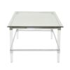 Ultra Modern Rectangle Coffee Table With Tempered Glass Surface - Clear - Image 8