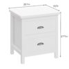 Versatile Solid Wood Night Stand With Drawers For Living Room And Bedroom - White - Image 3