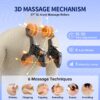 Full Body Massage Chair, Full Body Zero Gravity With 3D Massage Mechanism, 6 Auto Massage Mode, Waist And Calf Heater, Foot Roller, Bluetooth Speaker - Black - Image 6