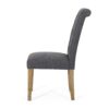 Contemporary Dining Chair (Set of 2) With Button Tufted Design - Charcoal - Image 8