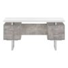 Computer Desk For Home Office, Laptop, Left, Right Set - Up, Storage Drawers, Modern - White - Image 2