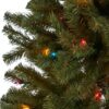 7' Noble Hinged Christmas Tree With 500 Multilights - Green - Image 10