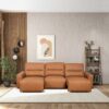 Grant - Triple Power Convertible Sofa - Cognac - Image 6