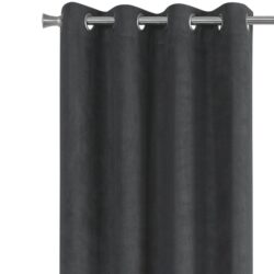 2 Pieces Set, Curtain Panel, Room Darkening, Grommet, Contemporary & Modern - Gray