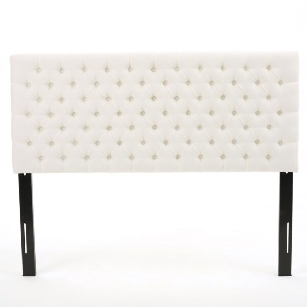 Annecy - Contemporary Upholstered Full / Queen Fabric Headboard - Ivory