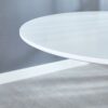 5 Piece Dining Set (MDF Table And 4 Fabric Chairs) - White - Image 9