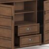 Burlington - Tall TV Media Stand - Rustic Natural Aged Brown - Image 4