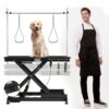 Super Deluxe Electric Pet Grooming Table, 110V / 220V Professional Groomer Recommend Height Adjust From 8 Up To 36" - Black - Image 2