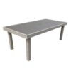 Balcones - Outdoor Furniture, Wicker Rectangular Dining Table - Gray - Image 4