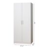 Mia Tall Shoe Cabinet With 6 Shelves - White - Image 6