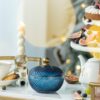 Candy Jar With Lid, Christmas Candy Jar Containers (Set of 2) - Gold / Blue - Image 3