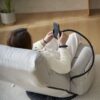 Adjustable Head And Waist Game Chair, Lounge Chair 360 Degree Rotatable - Gray - Image 20