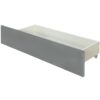 Queen Size Upholstered Platform Bed With 2 Drawers And 1 Trundle, Classic Strip Headboard Design - Gray - Image 9