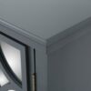 Firwood Mirror Finished Double Door Cabinet - Charcoal Gray - Image 15