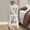 Accent Table, Square, Contemporary & Modern - White - Image 3