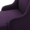 Fabric Dining Chair With High Back And Birch Wood Legs - Plum - Image 11