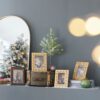 Vintage Photo Frame With Flower Design - Gold - Image 12