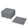 Interlocking Deck Tiles Plastic Waterproof Outdoor All Weather Anti-Slip Bathroom Shower Balcony Porch Strong Weight Capacity Upto 440 Lbs, Pebble Stone Pattern Pack Of 60 - Gray - Image 19