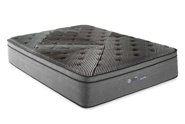 Pure Ice - 15" Queen Eurotop Ultra Plush Mattress - Black