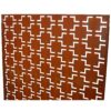 Outdoor / Indoor Privacy Screen Metal Privacy Screen, Freestanding Decorative Privacy Screen For Deck Balcony Patio - Rust Red - Image 10