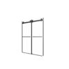 Frameless Shower Door, Double Sliding Shower Door, Clear Tempered Glass Shower Enclosure With Square Rail, Double Side Easy Clean Coat, Finished With Buffer - Matte Black - Image 13