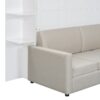 Queen Size Murphy Wall Bed With Sofa, Space Saving - White - Image 11