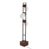Bento - Contemporary Floor Lamp - Black / Walnut / White - Image 4