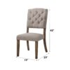 Bernard - Weathered Side Chair (Set of 2) - Beige / Oak - Image 5