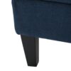 Comfy 5 Pieces L Shaped Sofa With Wooden Legs, Modern Side Chairs For Living Room - Navy Blue - Image 11