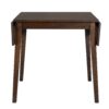 3 Piece Kitchen Dining Set With Drop Leaf Dining Table And 2 Dining Upholstered Chairs, Dining Room Set For Small Places - Brown - Image 23