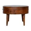 Rounded Coffee Table - Chestnut - Image 7