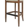 Americana - Mid-Century Modern Cane Back Bar Stool - Taupe Beige - Image 6