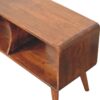 Curved Double Slot Media Unit - Dark Brown - Image 6