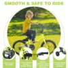 Kids Bike, 16" Kids' Bicycle With Training Wheels For Boys Age 4-7 Years - Yellow - Image 3