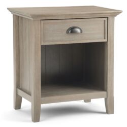 Acadian - Bedside Table - Distressed Gray