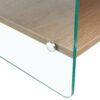 Elegant Bedside Table With Drawers And Transparent Tempered Glass Sides - Wood - Image 18