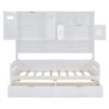Twin Size Daybed With 2 Drawers And All In One Cabinet And Shelf - White - Image 6